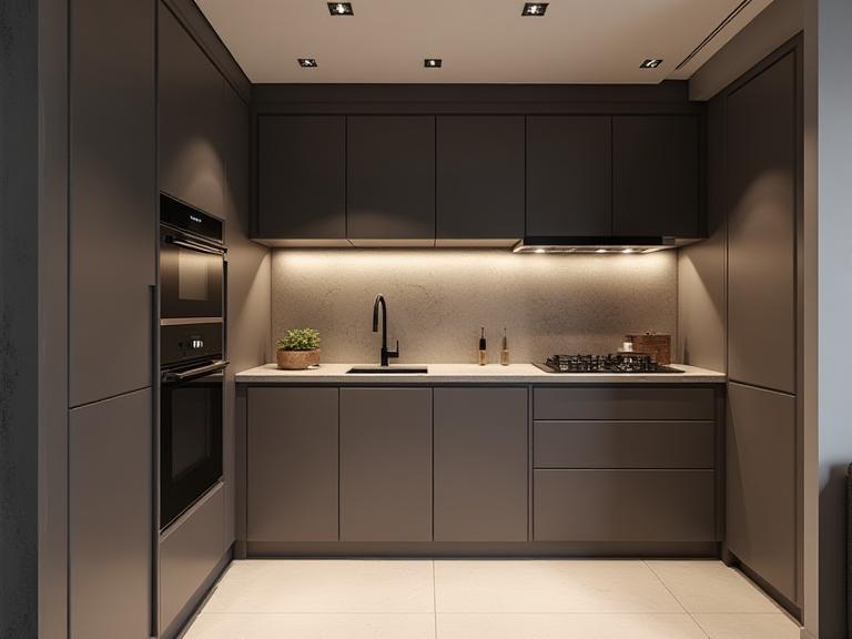Completed modern kitchen project in a Business Bay Apartment